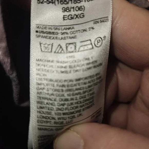 Gap Mens Button Up Long Sleeve Dress Shirt Size Xl - Picture 6 of 12